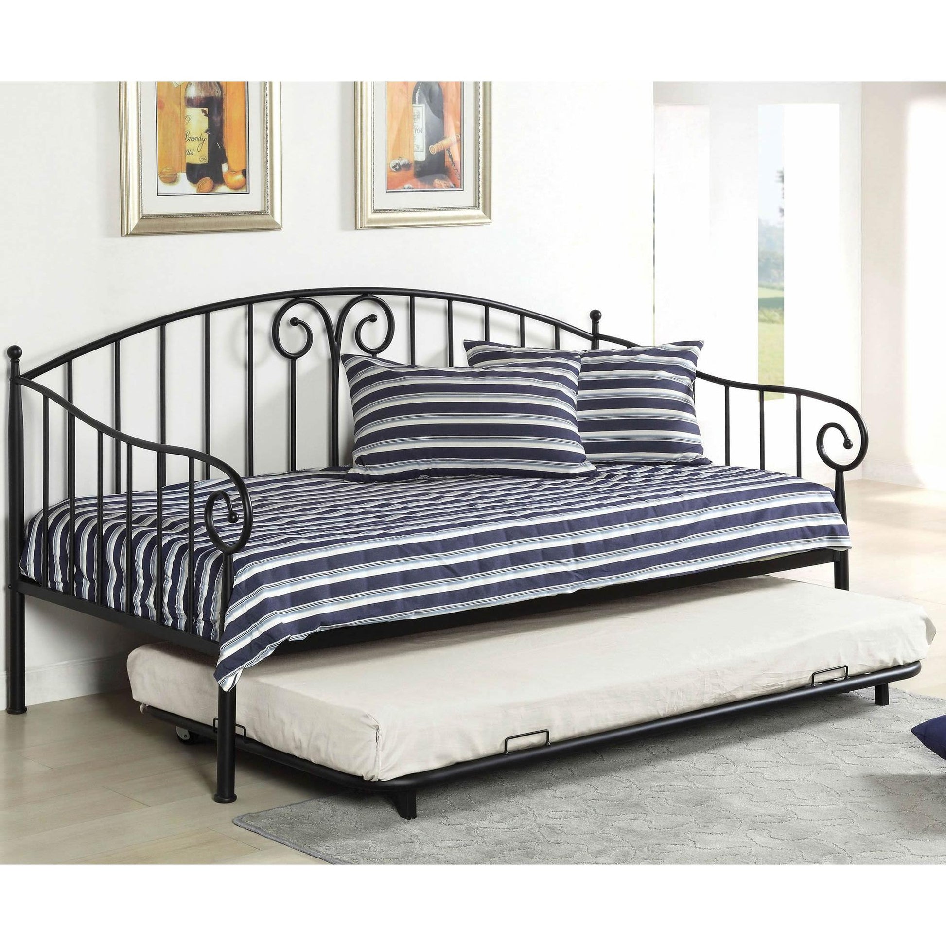  Furniture of America Hamden Twin Daybed CM1603BK IMAGE 1