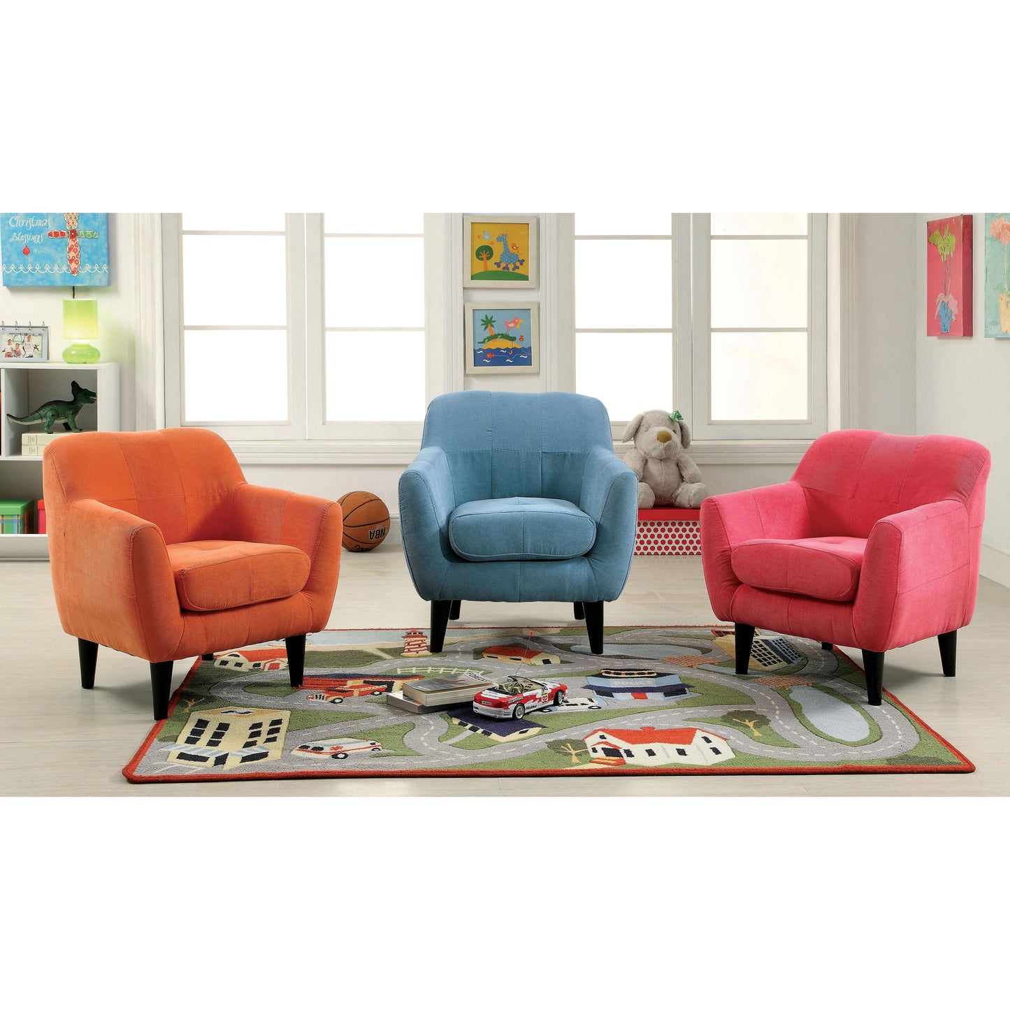  Furniture of America Kids Seating Chairs CM6002BL IMAGE 4