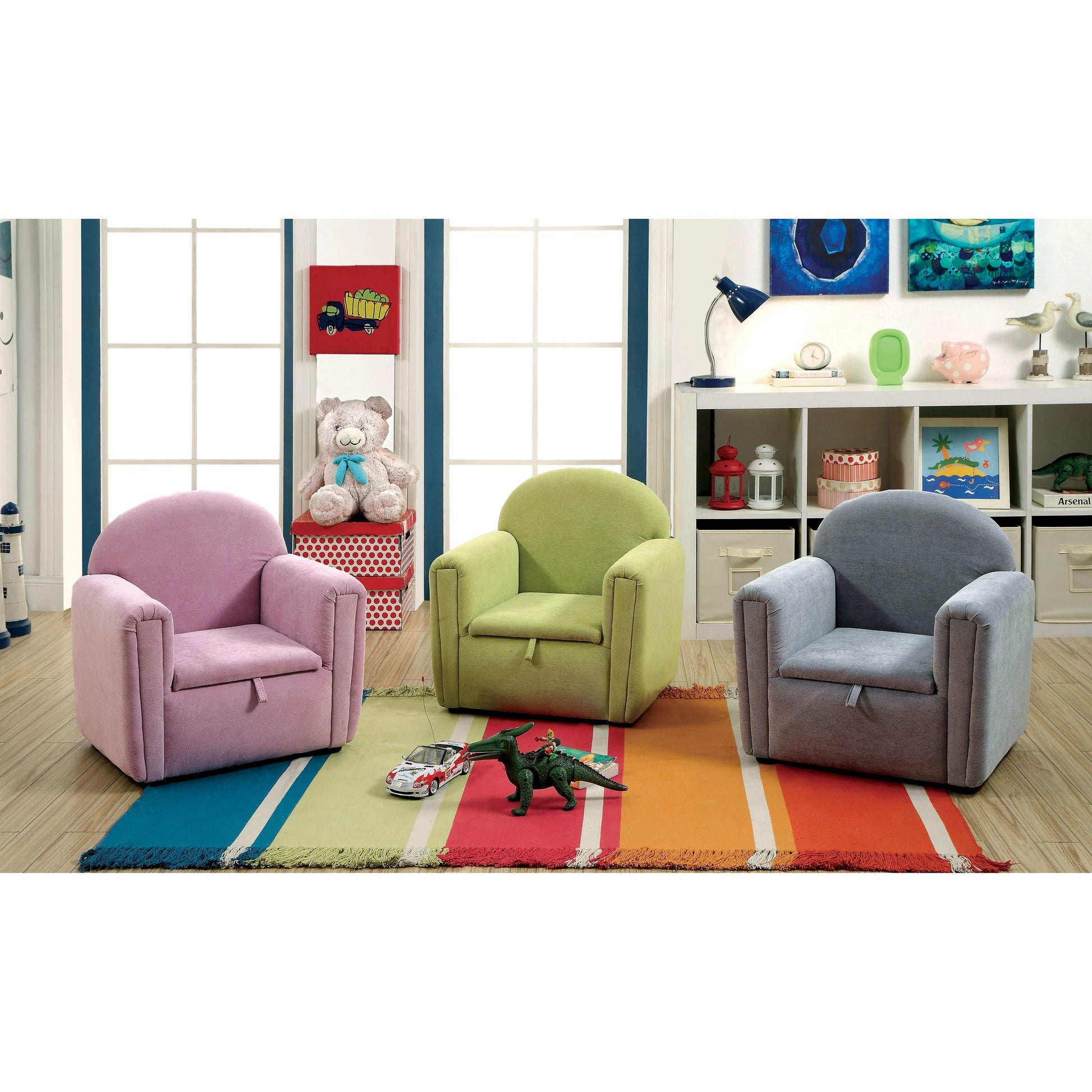  Furniture of America Kids Seating Chairs CM6005PR IMAGE 5