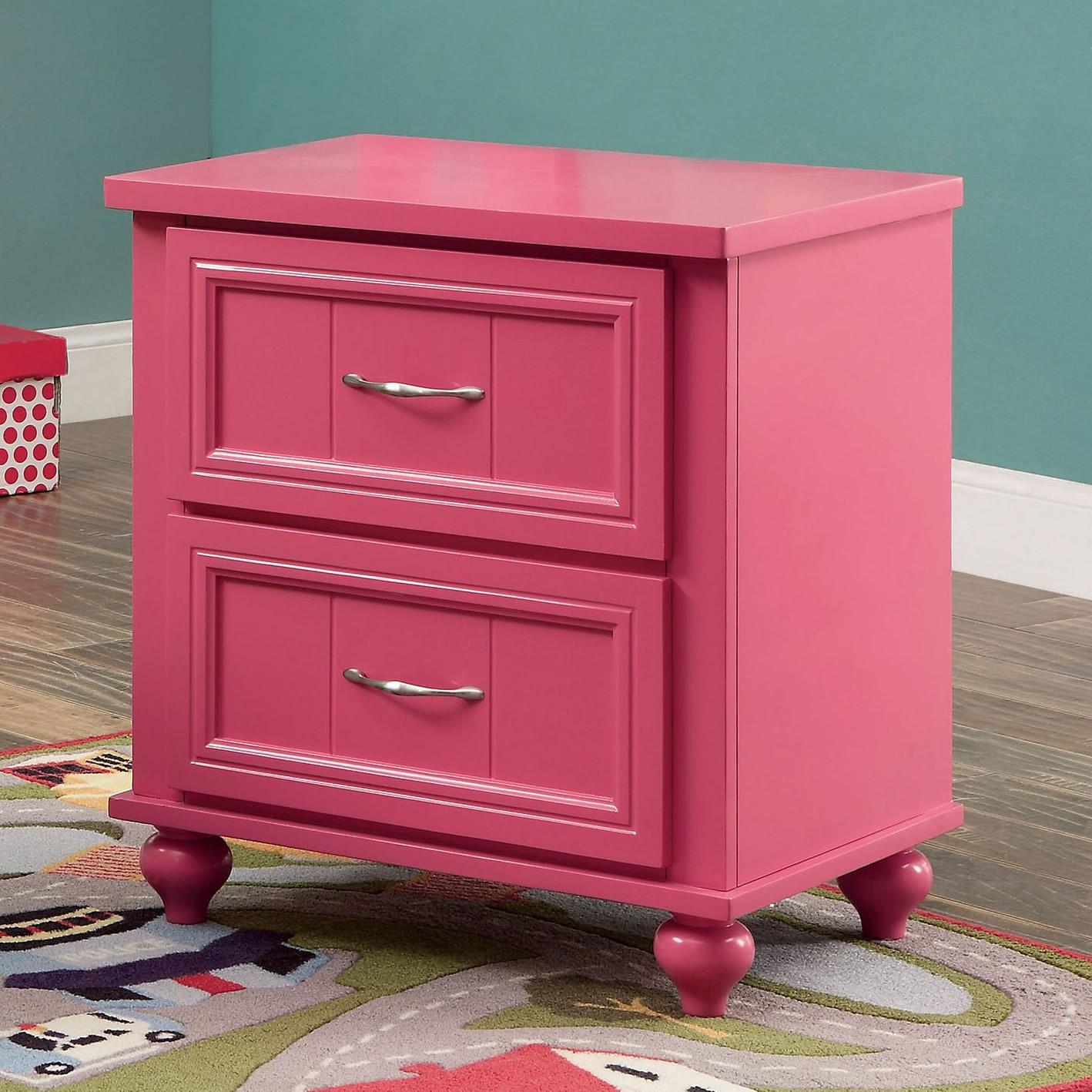  Furniture of America Lacey 2-Drawer Kids Nightstand CM7322PK-N IMAGE 2