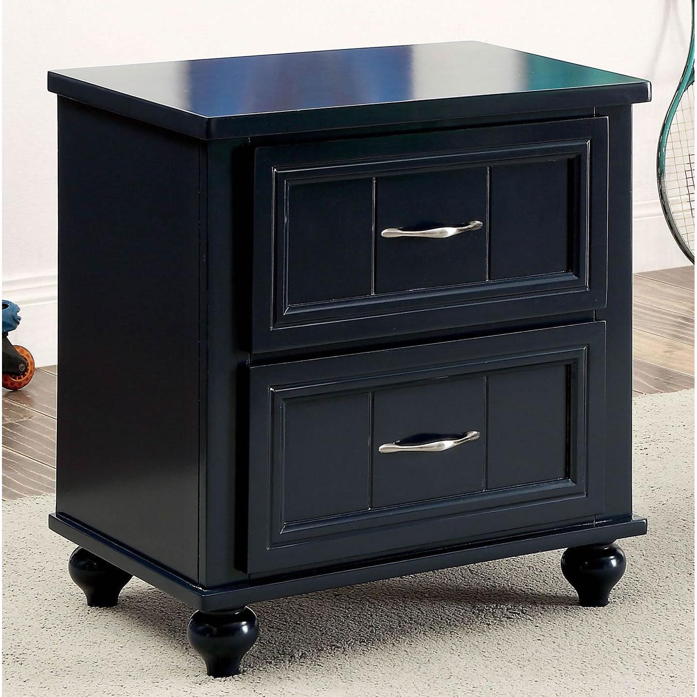  Furniture of America Lacey 2-Drawer Kids Nightstand CM7322BL-N IMAGE 2