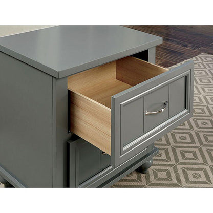  Furniture of America Lacey 2-Drawer Kids Nightstand CM7322GY-N IMAGE 4