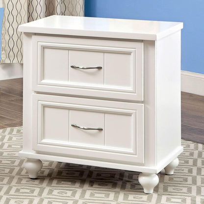  Furniture of America Lacey 2-Drawer Kids Nightstand CM7322WH-N IMAGE 2