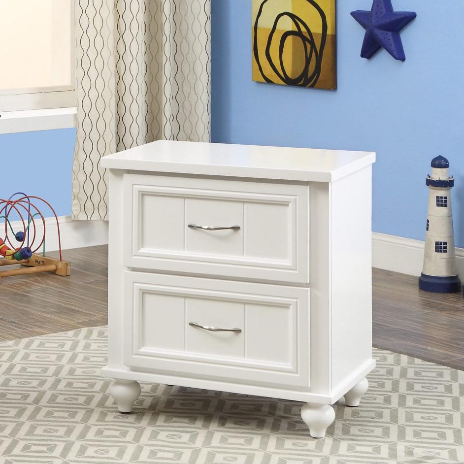  Furniture of America Lacey 2-Drawer Kids Nightstand CM7322WH-N IMAGE 3
