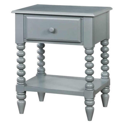  Furniture of America Lindsay 1-Drawer Kids Nightstand CM-AC323GY IMAGE 1