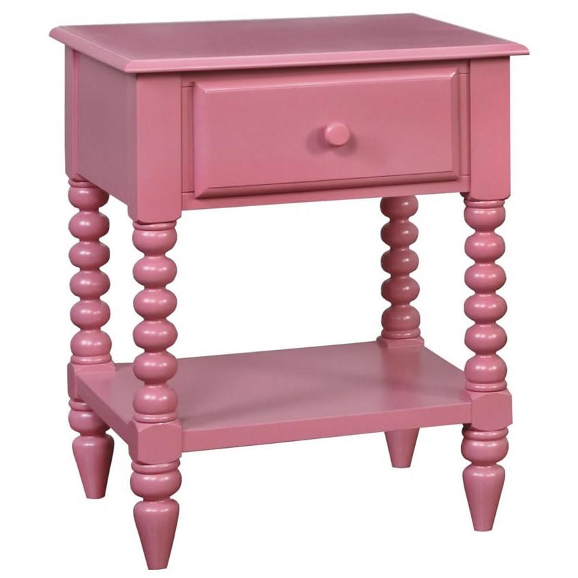  Furniture of America Lindsay 1-Drawer Kids Nightstand CM-AC323PK IMAGE 1