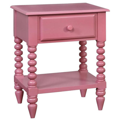  Furniture of America Lindsay 1-Drawer Kids Nightstand CM-AC323PK IMAGE 1