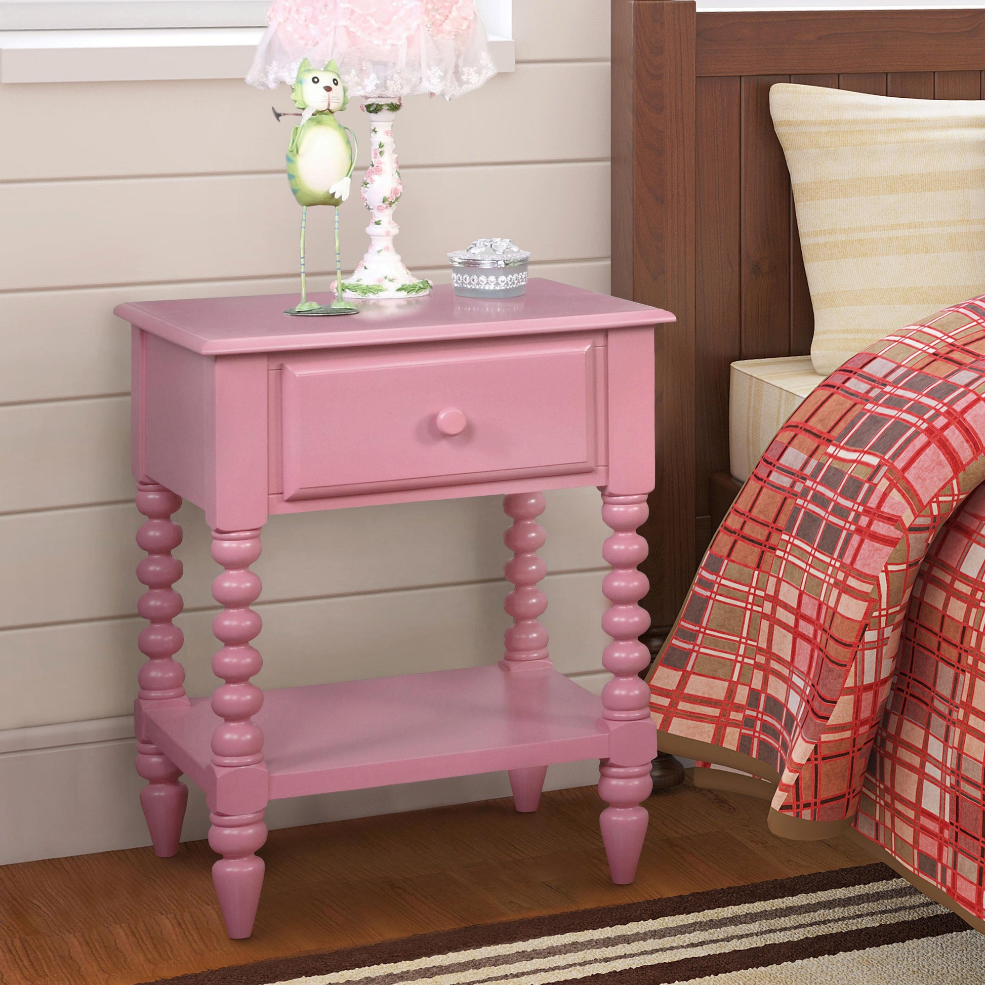  Furniture of America Lindsay 1-Drawer Kids Nightstand CM-AC323PK IMAGE 3