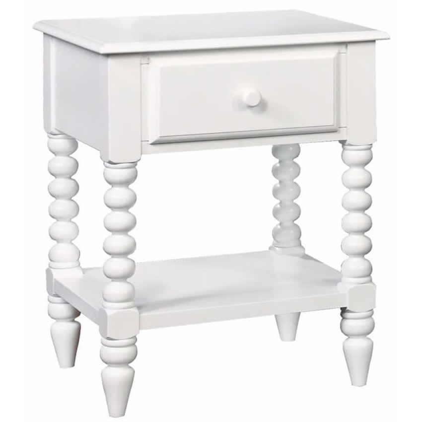  Furniture of America Lindsay 1-Drawer Kids Nightstand CM-AC323WH IMAGE 1