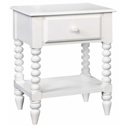  Furniture of America Lindsay 1-Drawer Kids Nightstand CM-AC323WH IMAGE 1