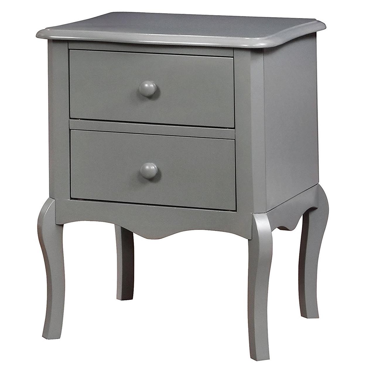  Furniture of America Lexie 2-Drawer Kids Nightstand CM-AC325GY IMAGE 1
