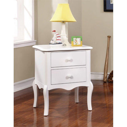  Furniture of America Lexie 2-Drawer Kids Nightstand CM-AC325WH IMAGE 4