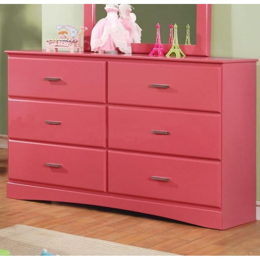  Furniture of America Prismo 6-Drawer Kids Dresser CM7941PK-D IMAGE 2