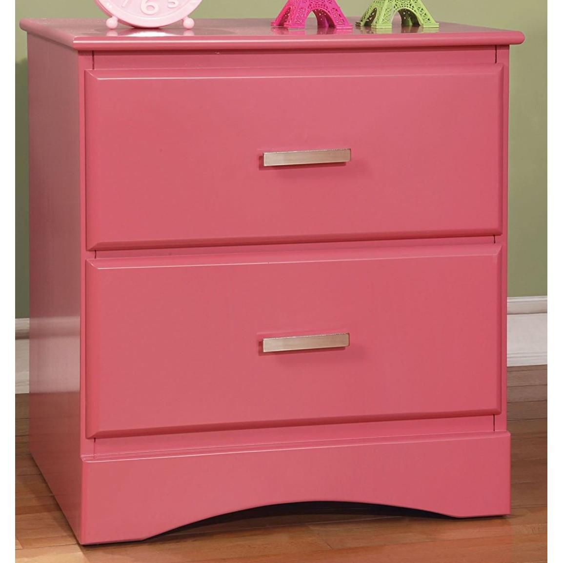  Furniture of America Prismo 2-Drawer Kids Nightstand CM7941PK-N IMAGE 1
