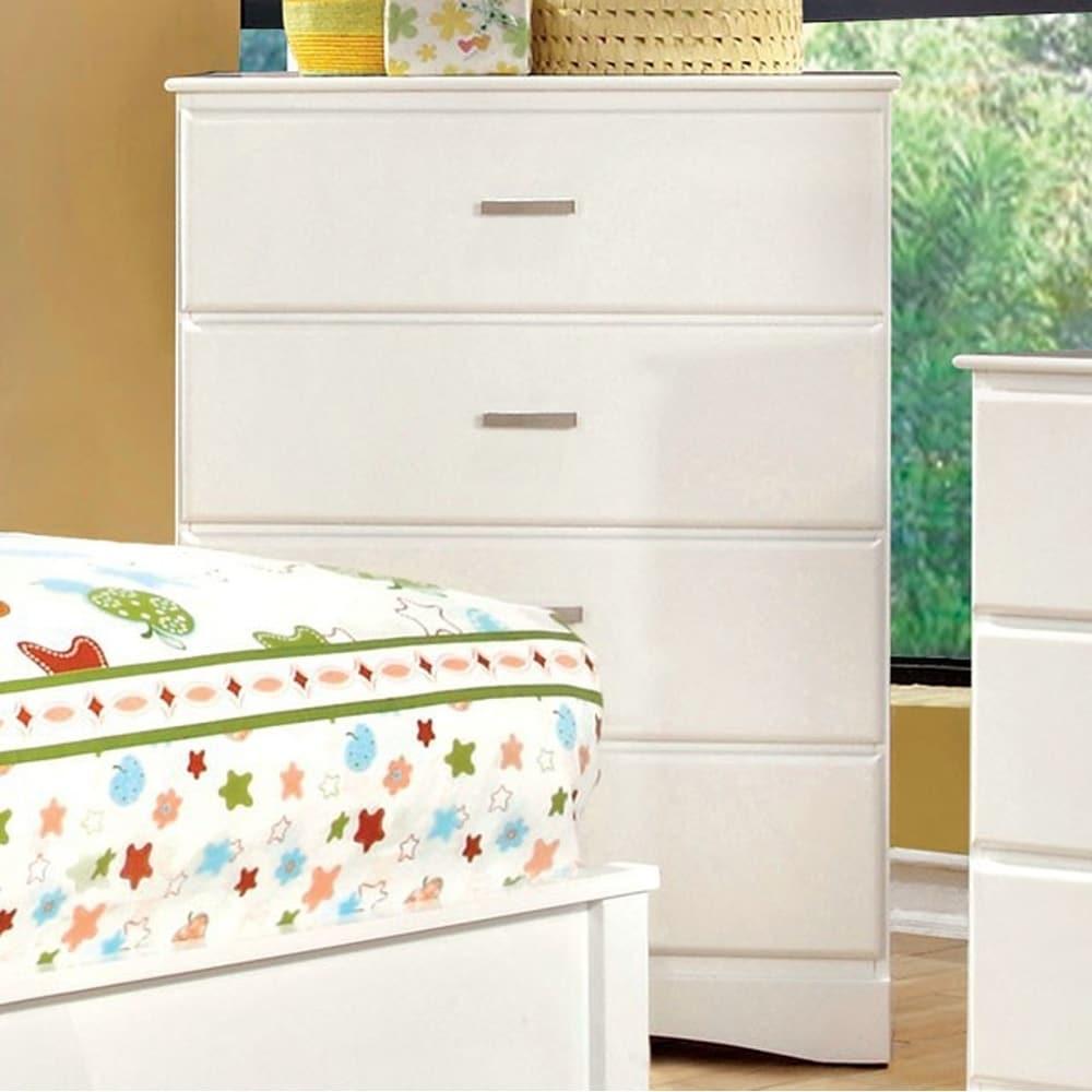  Furniture of America Prismo 4-Drawer Kids Chest CM7941WH-C IMAGE 2