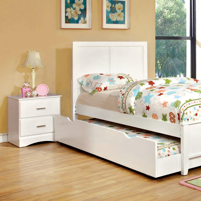  Furniture of America Prismo 2-Drawer Kids Nightstand CM7941WH-N IMAGE 2
