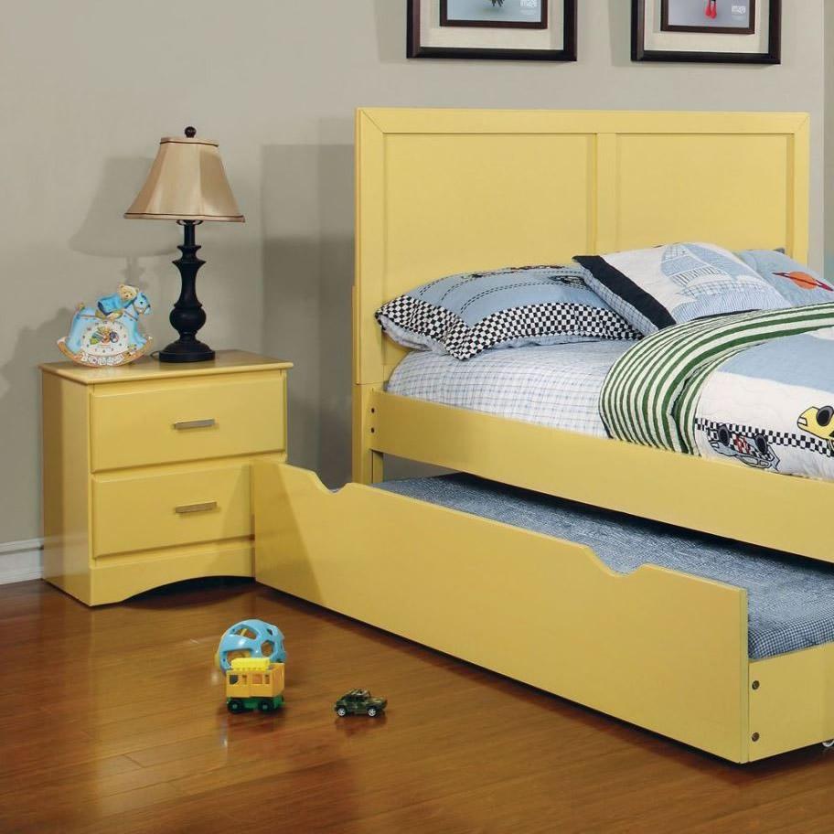  Furniture of America Prismo 2-Drawer Kids Nightstand CM7941YW-N IMAGE 3