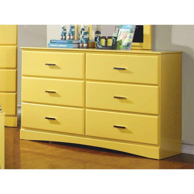 Furniture of America Prismo 6-Drawer Kids Dresser CM7941YW-D IMAGE 1