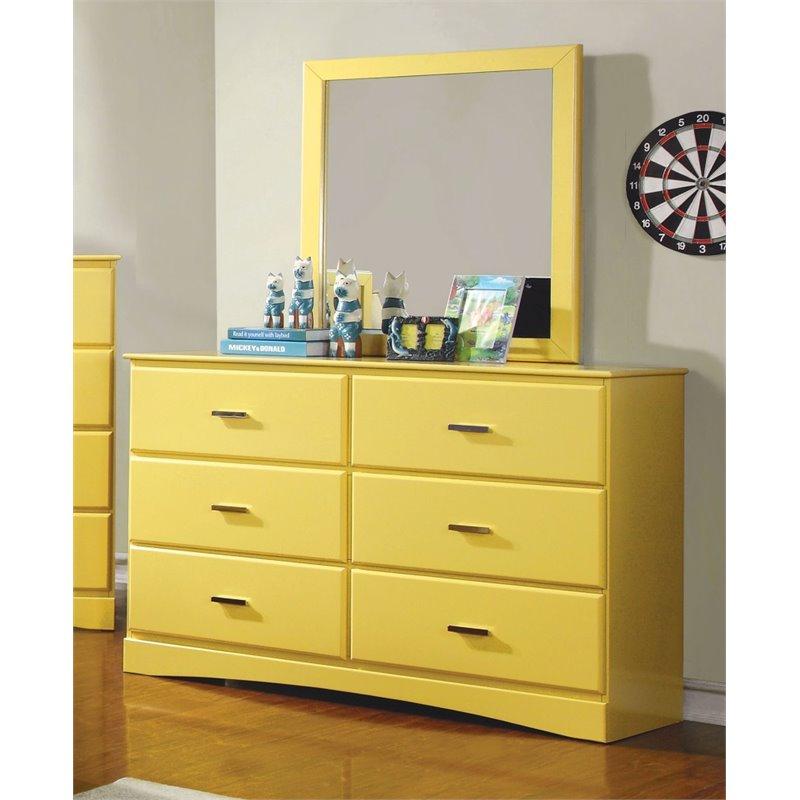 Furniture of America Prismo 6-Drawer Kids Dresser CM7941YW-D IMAGE 2