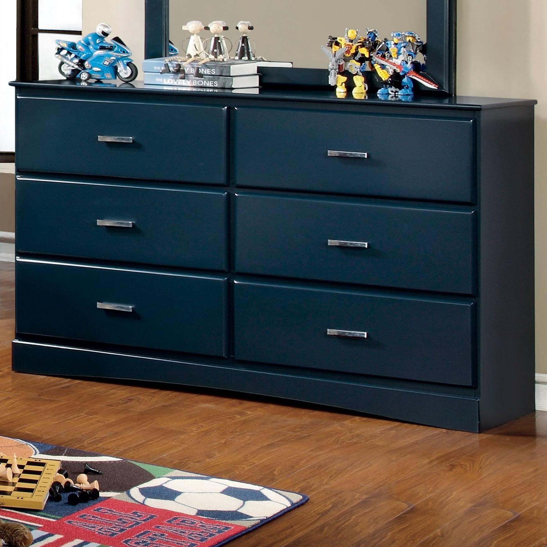  Furniture of America Prismo 6-Drawer Kids Dresser CM7941BL-D IMAGE 1