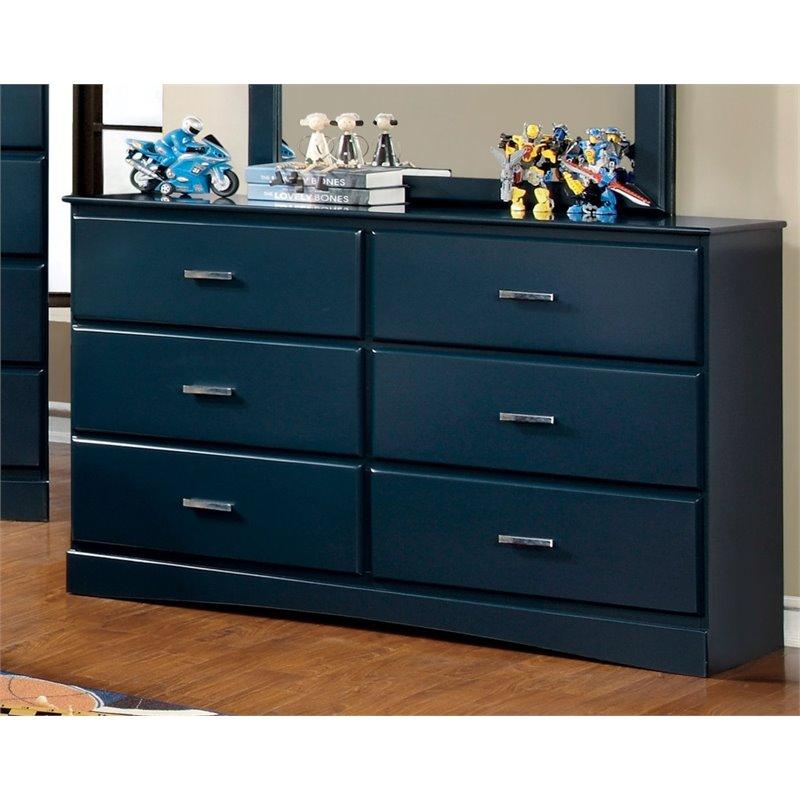  Furniture of America Prismo 6-Drawer Kids Dresser CM7941BL-D IMAGE 2