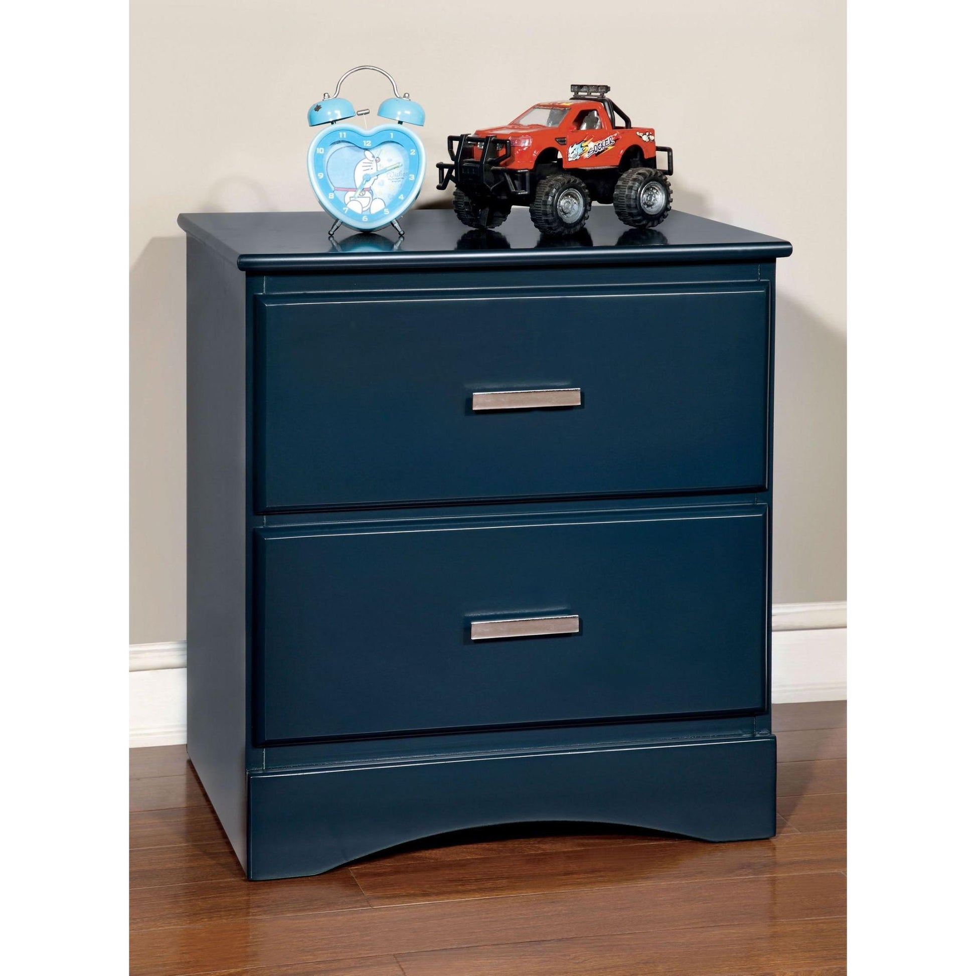  Furniture of America Prismo 2-Drawer Kids Nightstand CM7941BL-N IMAGE 2