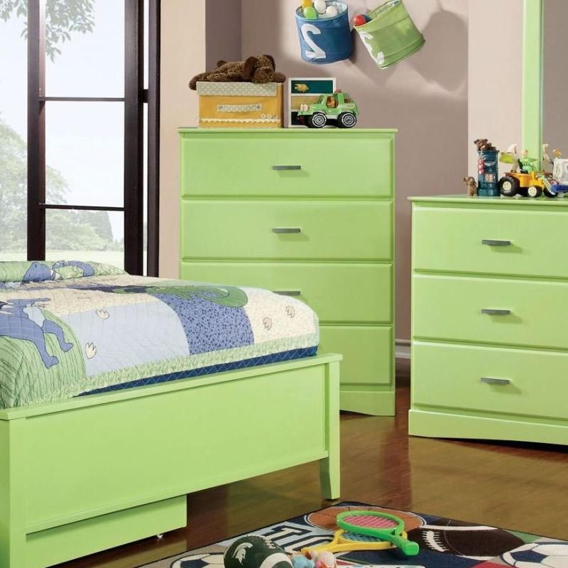  Furniture of America Prismo 4-Drawer Kids Chest CM7941GR-C IMAGE 2