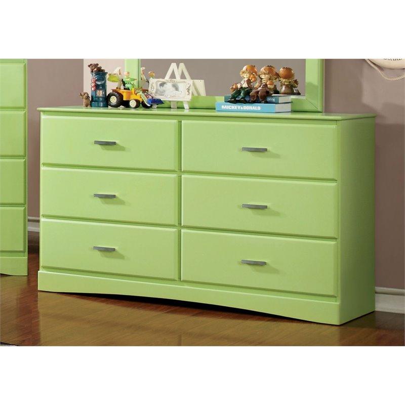  Furniture of America Prismo 6-Drawer Kids Dresser CM7941GR-D IMAGE 1