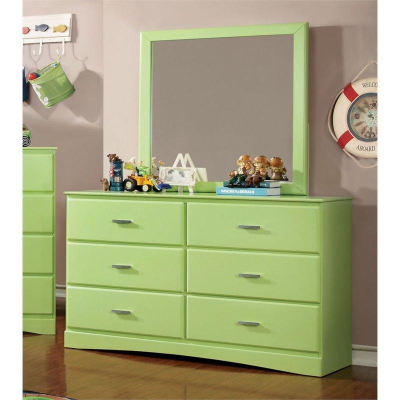  Furniture of America Prismo 6-Drawer Kids Dresser CM7941GR-D IMAGE 2
