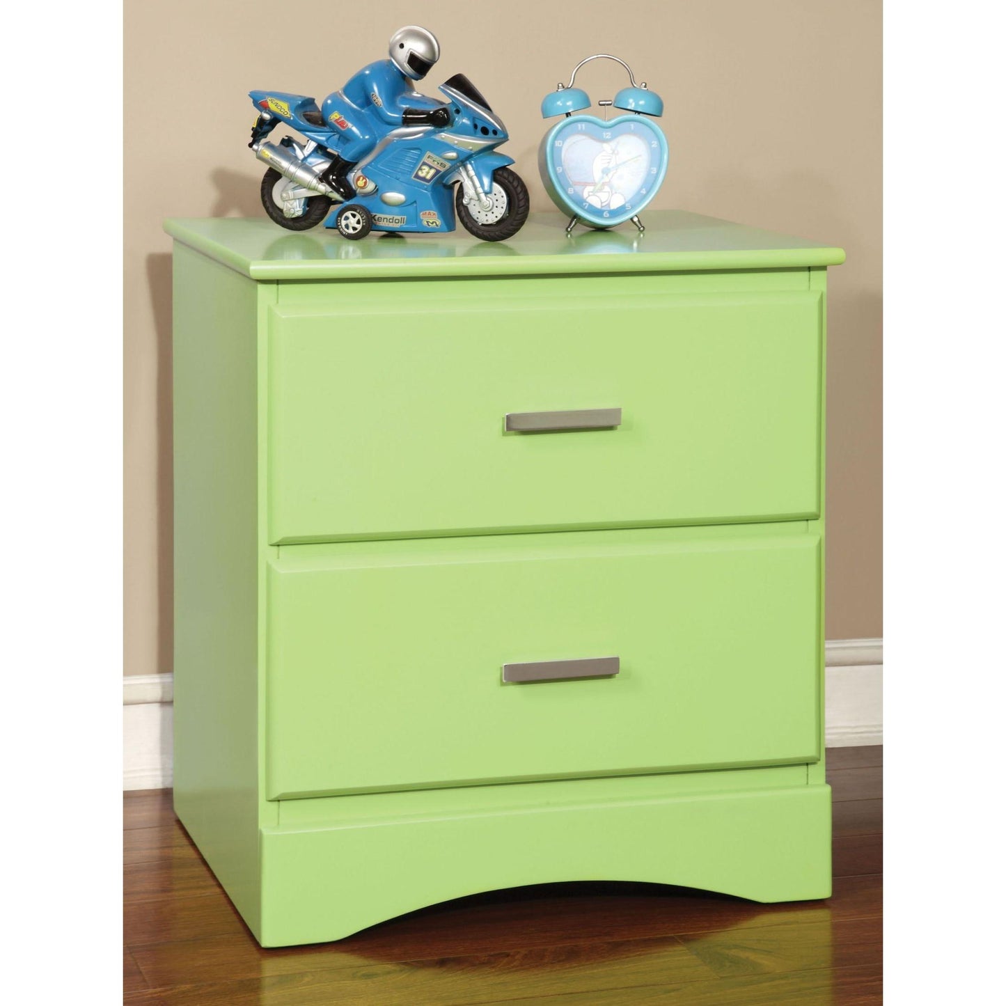  Furniture of America Prismo 2-Drawer Kids Nightstand CM7941GR-N IMAGE 1