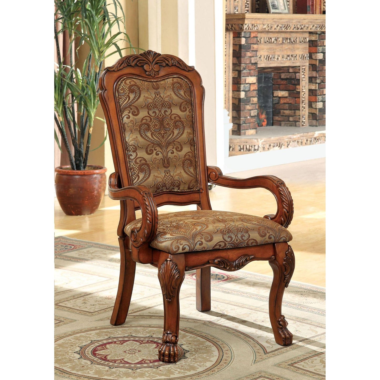  Furniture of America Medieve Arm Chair CM3557AC-2PK IMAGE 3