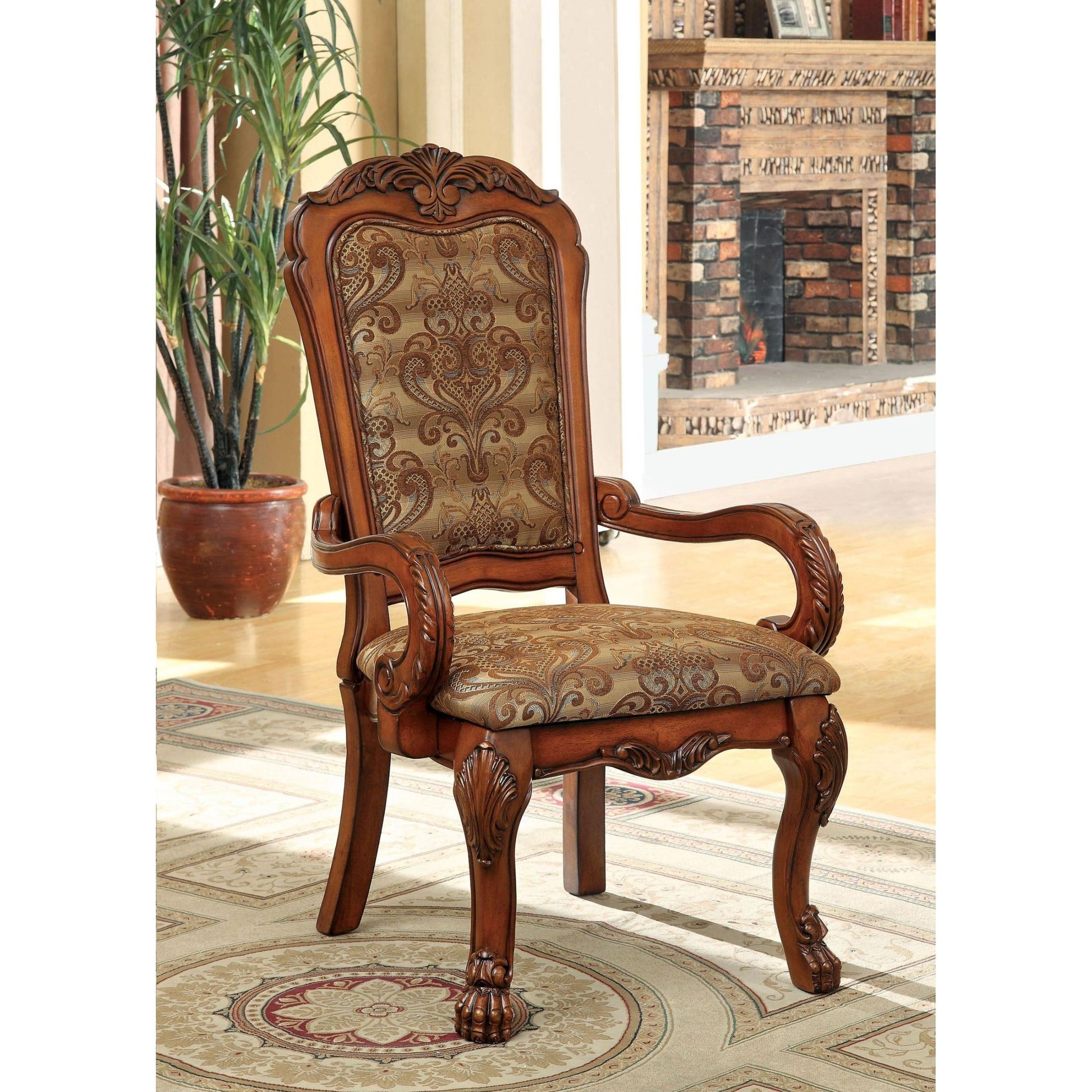  Furniture of America Medieve Arm Chair CM3557AC-2PK IMAGE 3
