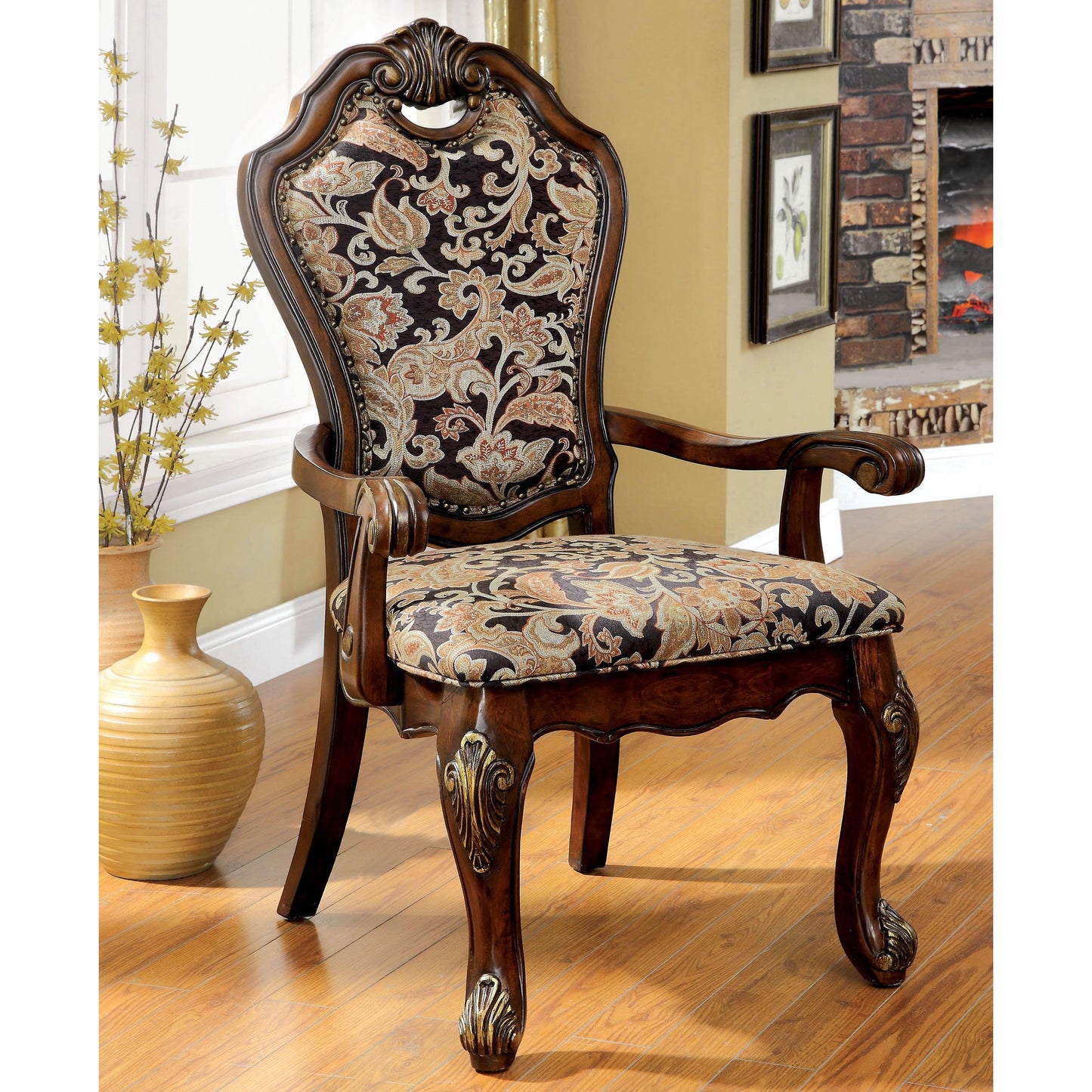  Furniture of America Vicente Arm Chair CM3243AC-2PK IMAGE 1