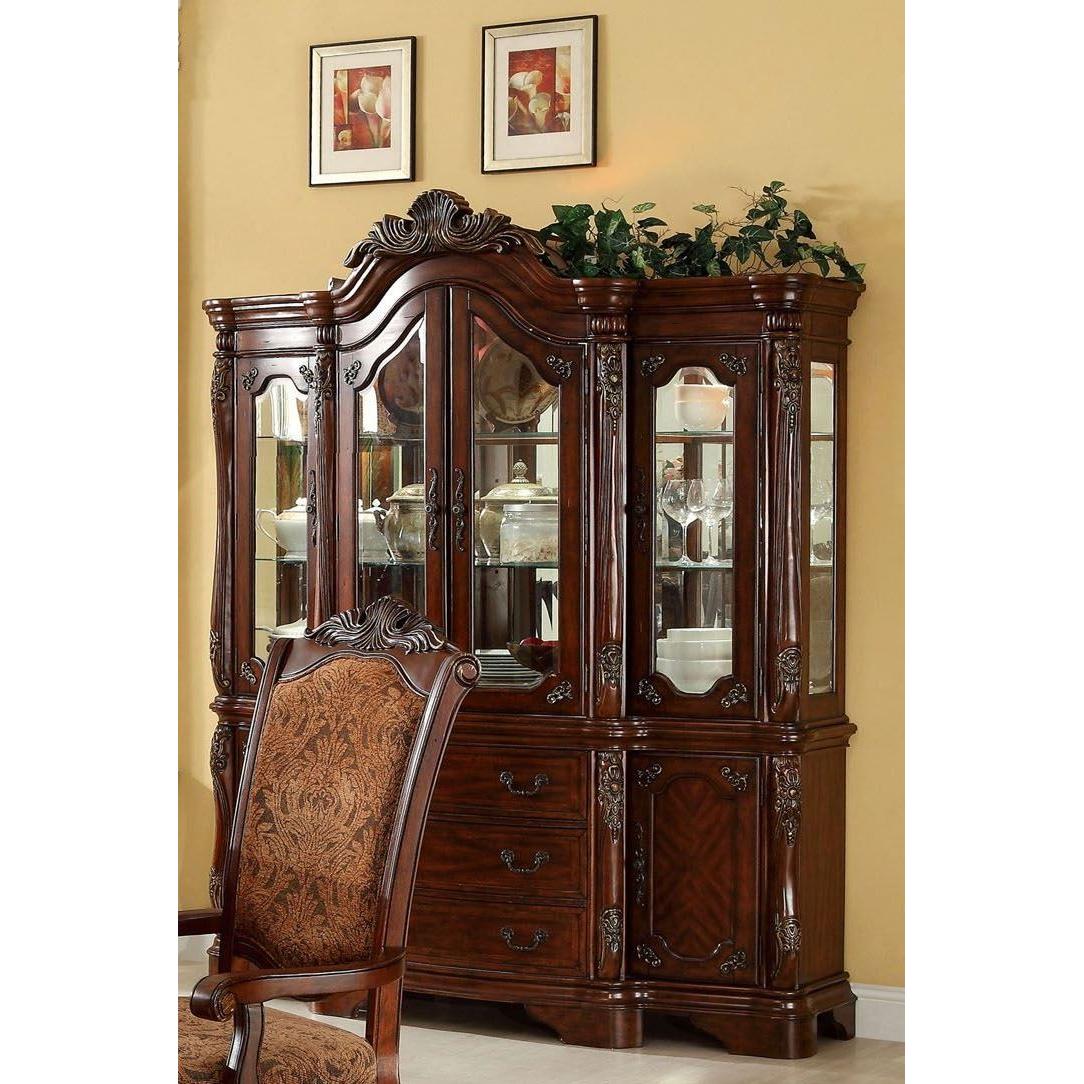  Furniture of America Cromwell 2 pc China Cabinet CM3103HB IMAGE 2