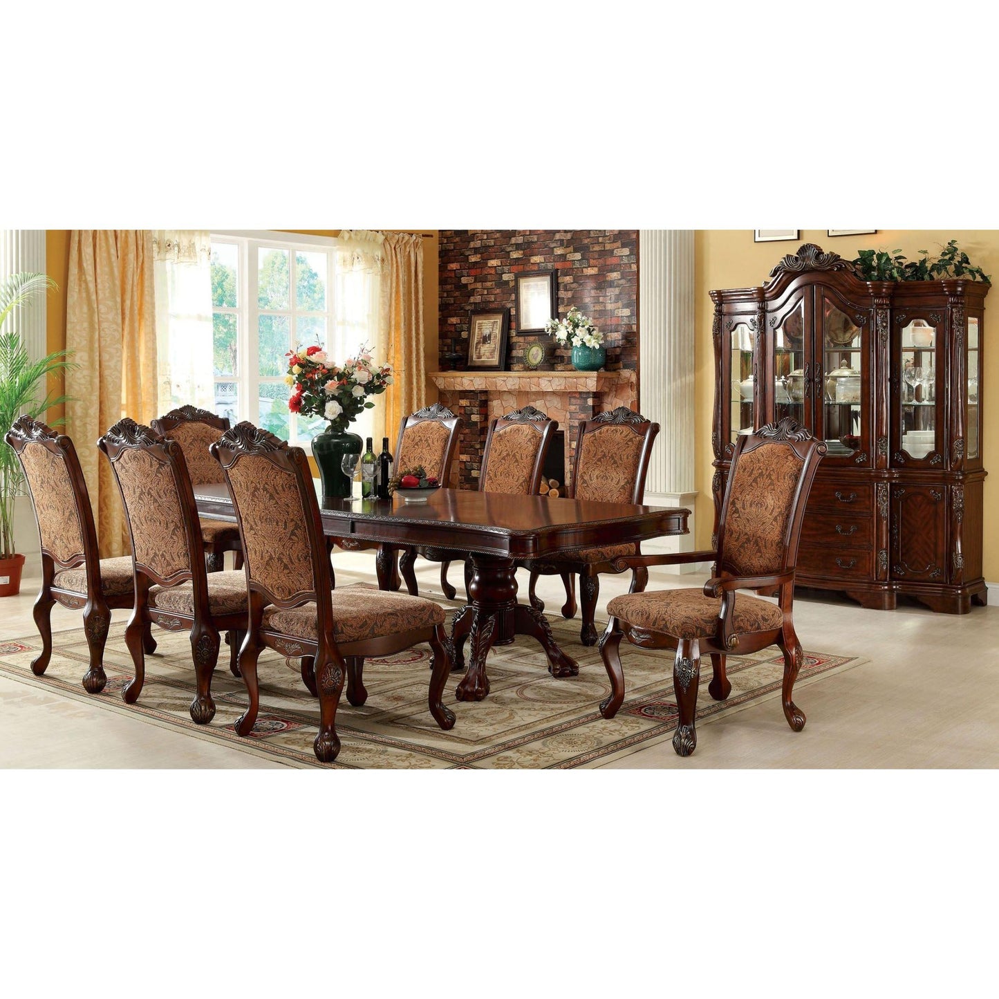 Furniture of America Cromwell 2 pc China Cabinet CM3103HB IMAGE 4