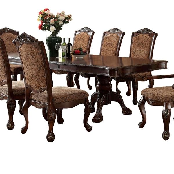  Furniture of America Cromwell Dining Table with Pedestal Base CM3103T-TABLE IMAGE 2