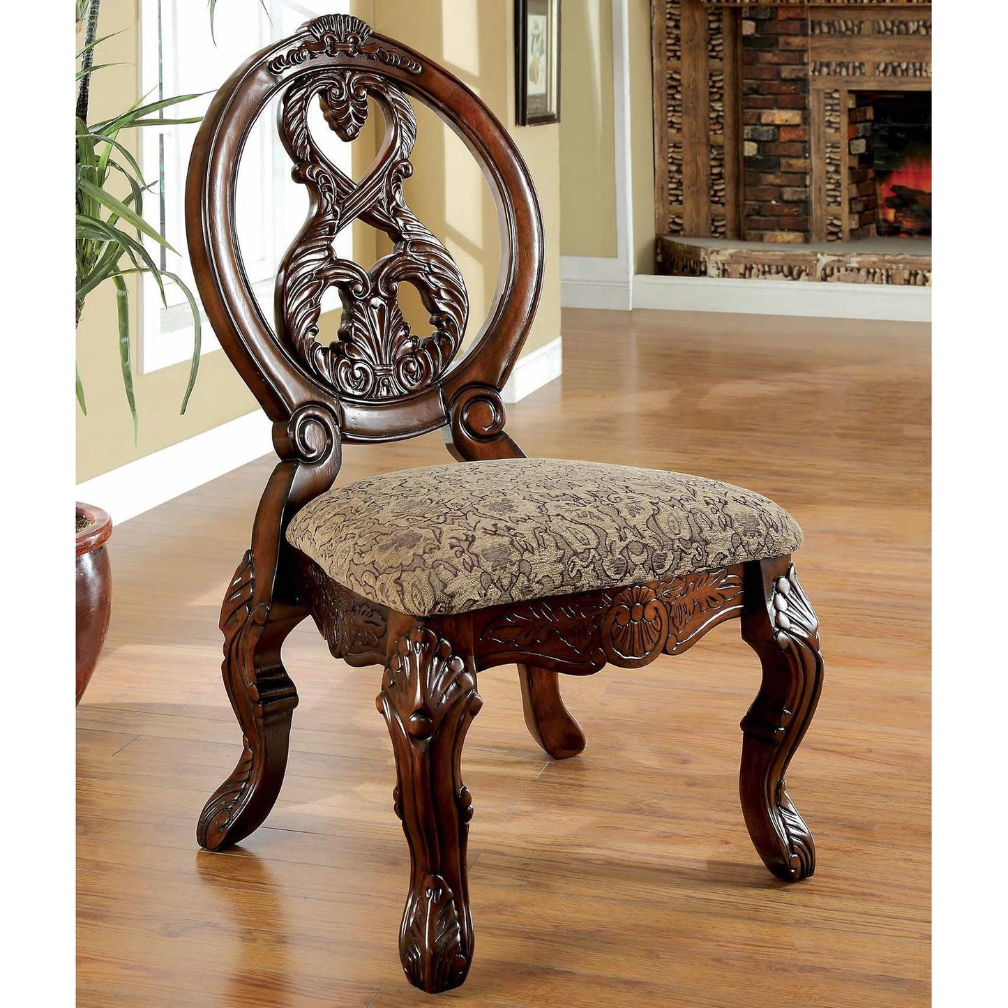  Furniture of America Tuscany II Dining Chair CM3845CH-SC-2PK IMAGE 2