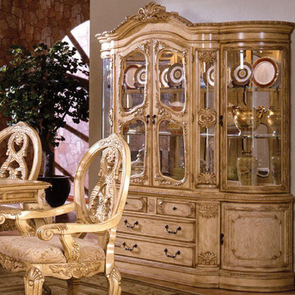  Furniture of America Tuscany 2 pc China Cabinet CM3845WH-HB IMAGE 1