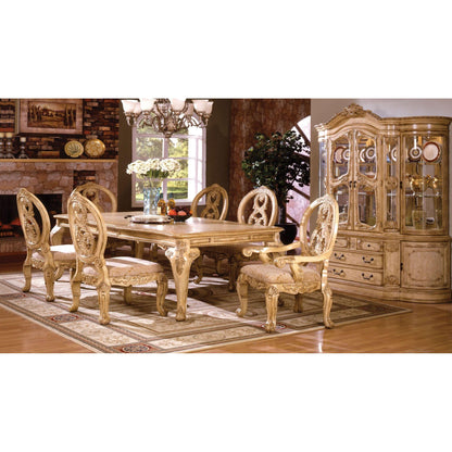  Furniture of America Tuscany II Dining Table with Pedestal Base CM3845WH-T-TABLE IMAGE 2