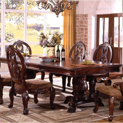  Furniture of America Tuscany I Dining Table with Pedestal Base CM3845P-CH-T-TABLE IMAGE 1