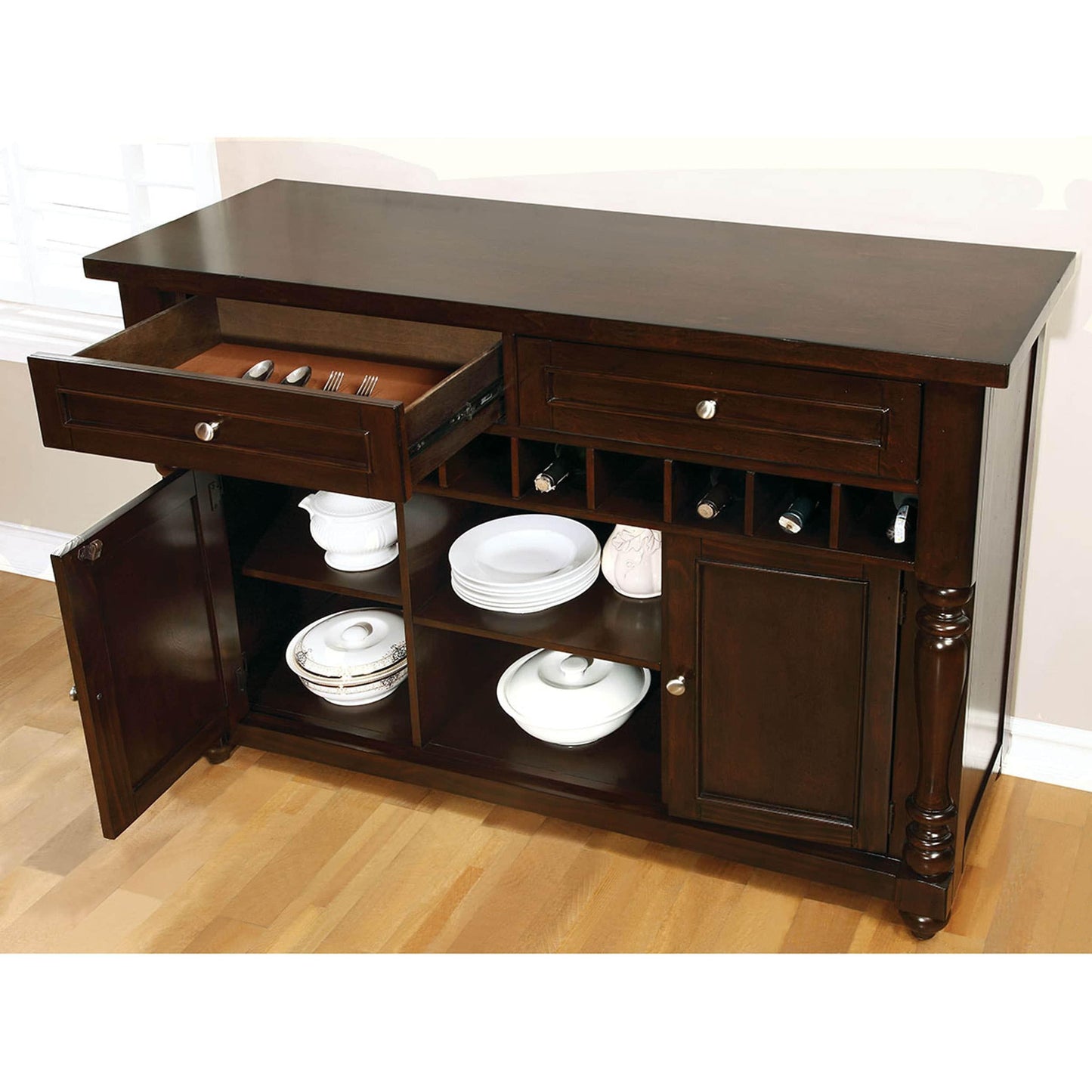  Furniture of America Hurdsfield Server CM3133SV IMAGE 2
