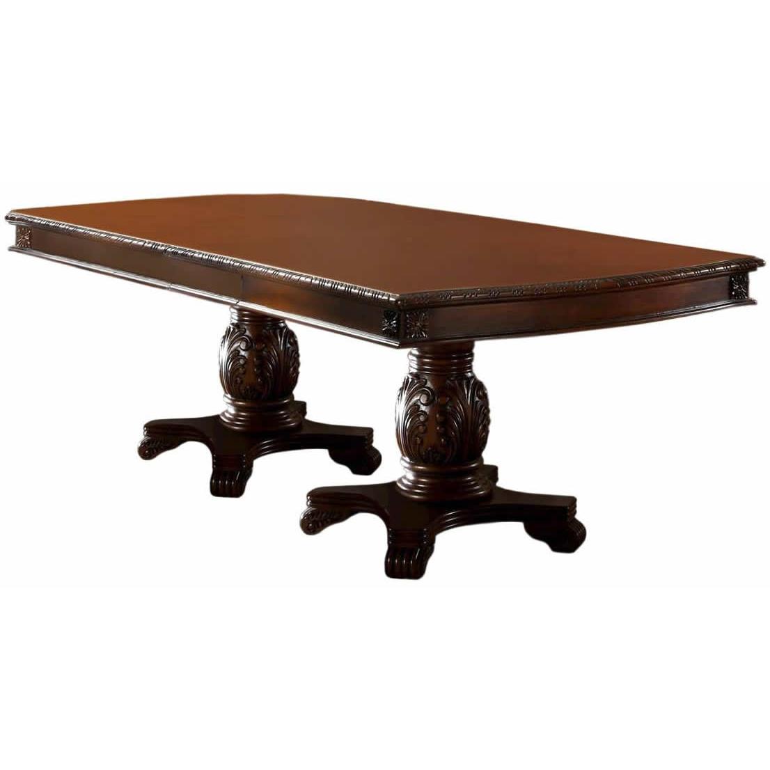  Furniture of America Napa Valley Dining Table with Pedestal Base CM3005T-TABLE IMAGE 2