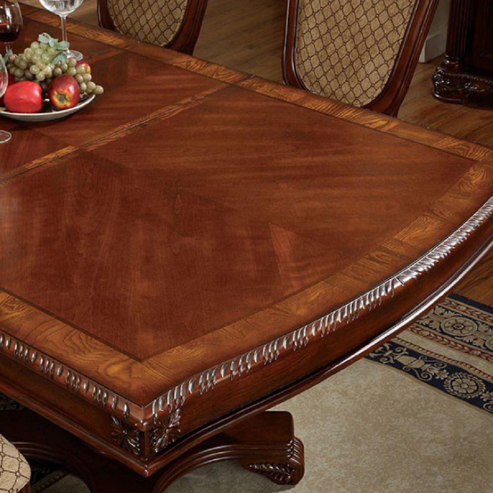  Furniture of America Napa Valley Dining Table with Pedestal Base CM3005T-TABLE IMAGE 3