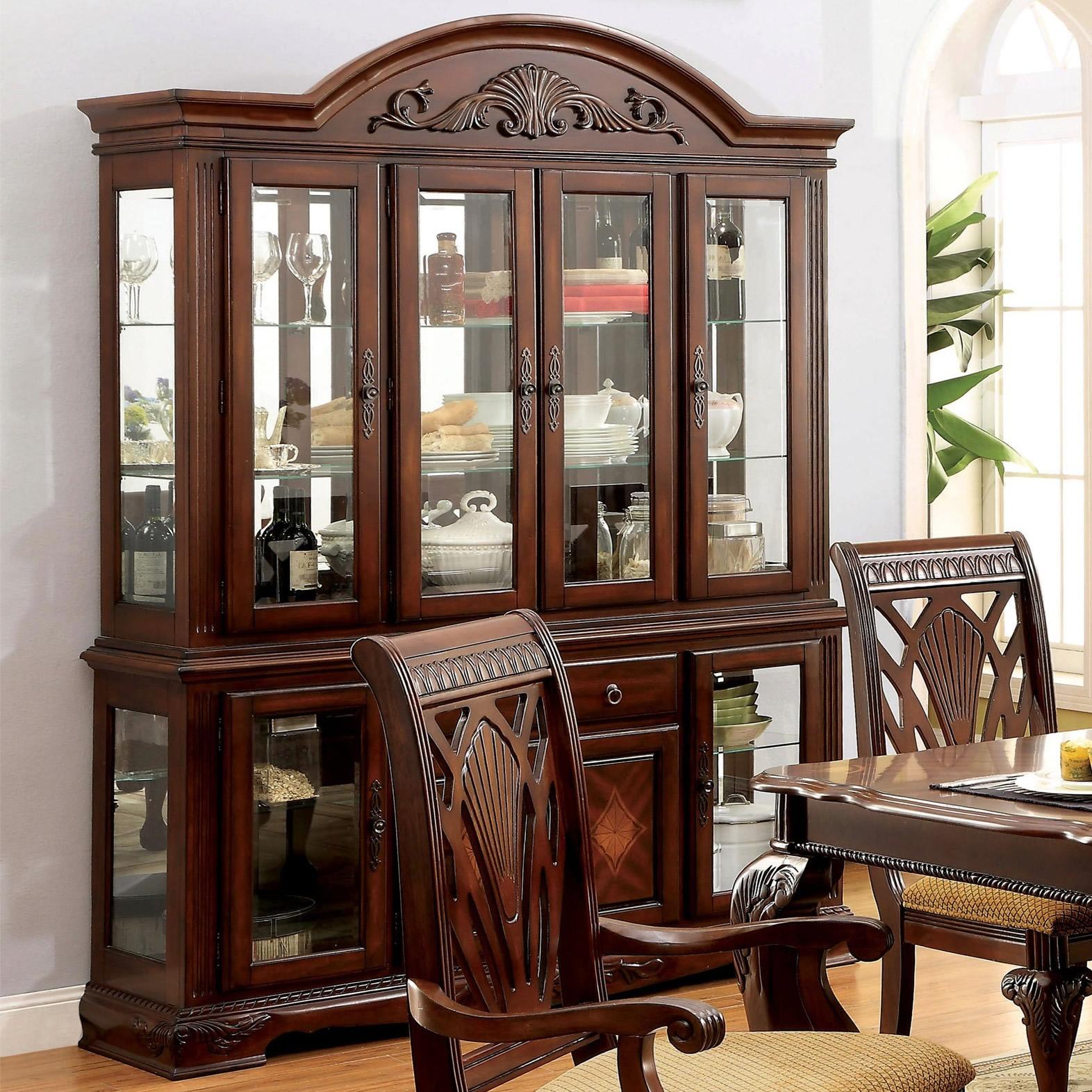  Furniture of America Peterburg I 2 pc China Cabinet CM3185HB IMAGE 1