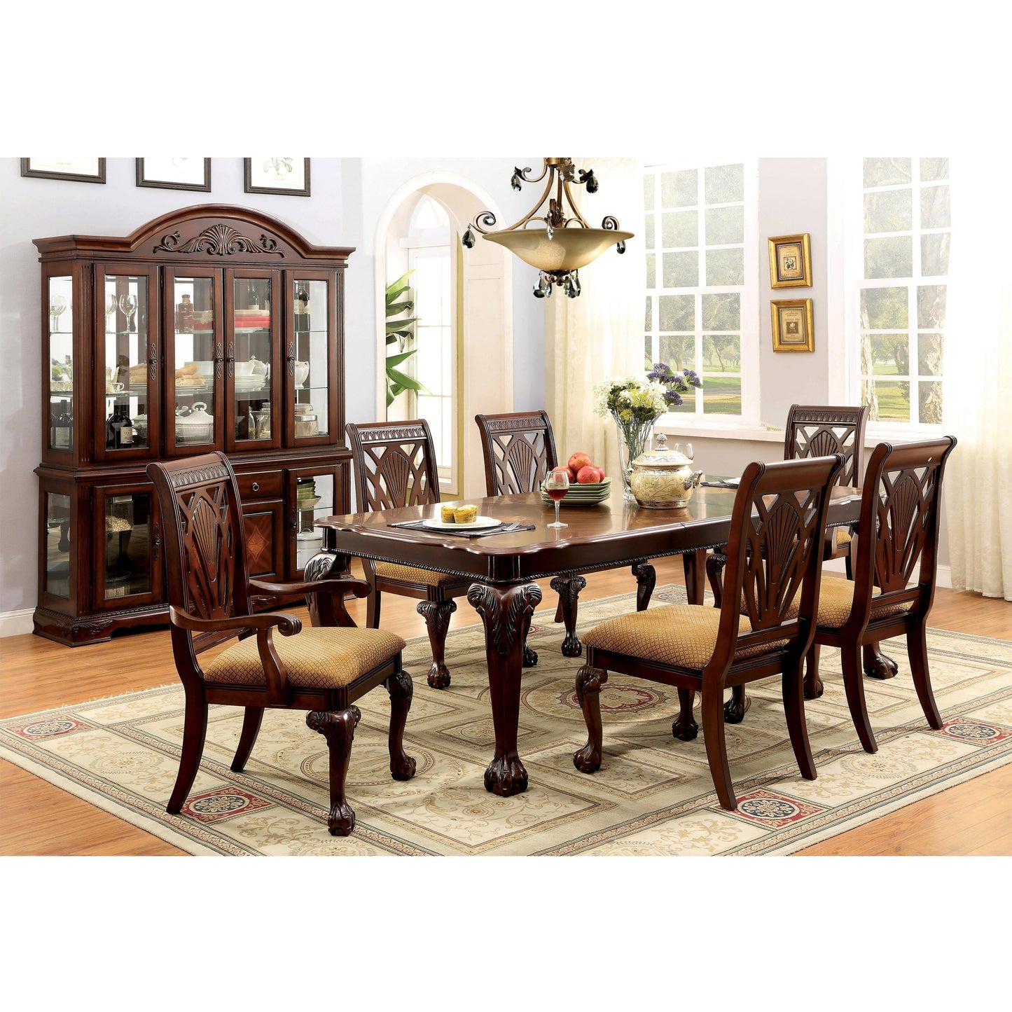  Furniture of America Peterburg I 2 pc China Cabinet CM3185HB IMAGE 4