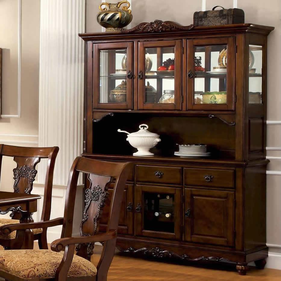  Furniture of America Seymour 2 pc China Cabinet CM3880HB IMAGE 1