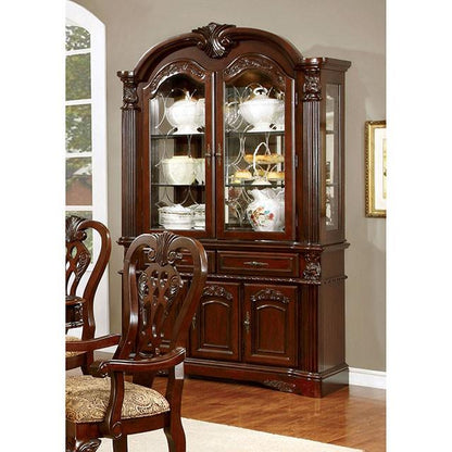 Furniture of America Elana Dining Table with Pedestal Base CM3212T-TABLE IMAGE 4