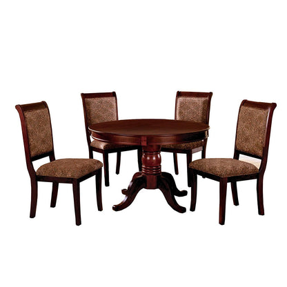  Furniture of America Round St. Nicholas II Dining Table with Pedestal Base CM3224RT-TABLE IMAGE 3