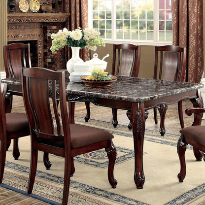  Furniture of America Johannesburg I Dining Table with Faux Marble Top CM3873T IMAGE 1