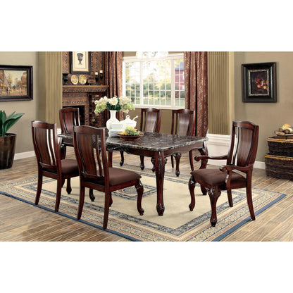  Furniture of America Johannesburg I Dining Table with Faux Marble Top CM3873T IMAGE 3